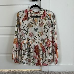 Floral Sheer Blouse